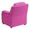 Flash Furniture Kids Recliner, 26" to 39" x 28", Upholstery Color: Pink BT-7985-KID-HOT-PINK-GG - alternate 10